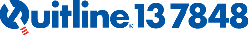 Quitline logo - phone 13 78 48
