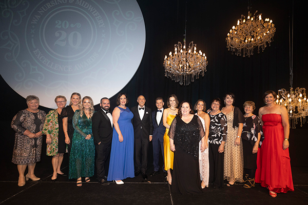 Photo of the 2020 WA Nursing and Midwifery Awards winners