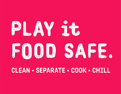 play it food safe logo 