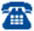 blue phone icon