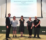 Clinical simulation grant recipients - EMH & RPBG, CMO Michael Levitt, Jeanne Young, Lucia Gilman, Kylie Fawcett and Alex Knowles