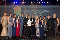 WA Nursing and Midwifery Excellence Awards winners at the 2018 gala ball
