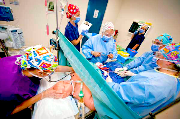 Operating theatre on mannequin training