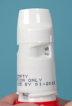 Image of dose counter of turbuhaler