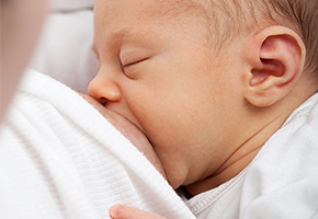 baby breastfeeding