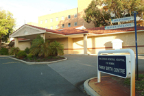Entrance to the Family Birth Centre.