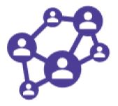 Network of people graphic