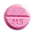 Marevan brand warfarin tablet (pink marked with 5)