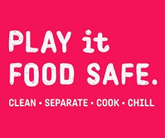 Play it food safe: clean, separate, cook, chill