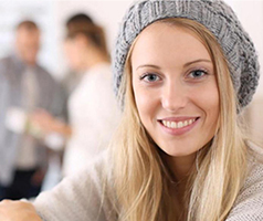 Girl in a beanie