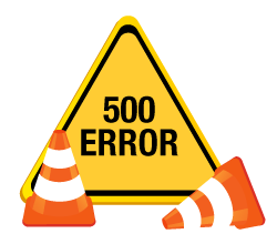 500 web error sign