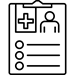 Graphic vector illustration of medical record