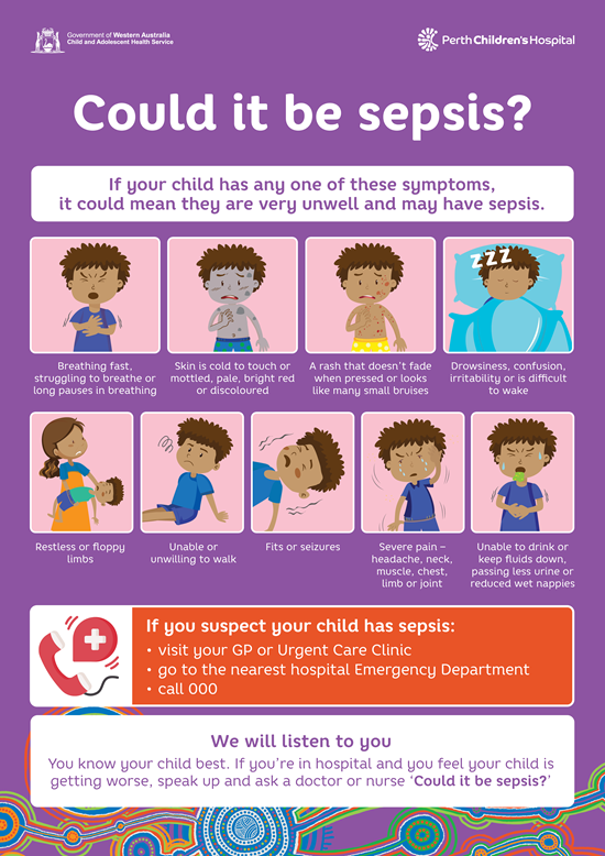 Could it be sepsis? Infographic depicting common signs and symptoms