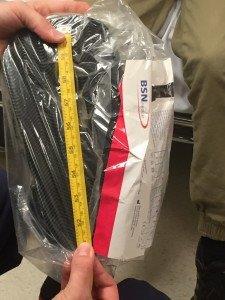 CAM boot, step 2: Measure the sole of the CAM boot